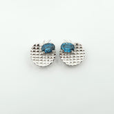 From the House of gr8onyou | Authentic 925 Silver AAA Grade LONDON BLUE TOPAZ Studs