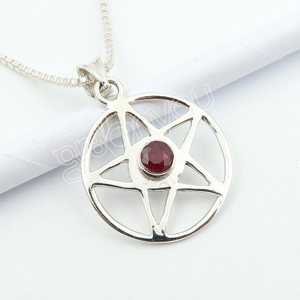 Bestseller 925er Reines Silber AAA-Qualität RUBIN Schmuck-Set | Hochwertige Verarbeitung