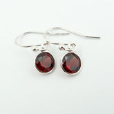 AAA Grade GARNET 925 Solid Silver Women Earrings | Comes in Premium Packaging