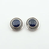 Genuine SAPPHIRE Gemstone Authentic 925 Silver Studs Earrings | Built for Daily Wear