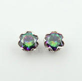 Elegant Presentation Box | Secure Mounted MYSTIC TOPAZ Authentic 925 Silver Earrings