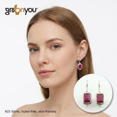 Signature Gift Packaging | Natural RUBY Real 925 Silver Earrings | Specially for Her