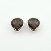 Jewellery for Gifting Purpose | Premium Quality SMOKY QUARTZ Authentic 925 Silver Earrings