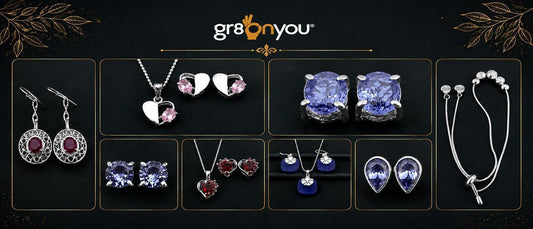 Silver jewellery displayed in Cardiff