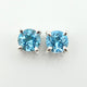 Rare SWISS BLUE TOPAZ Premium 925 Silver Earrings | High-Quality Jewellery Hardware
