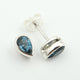 AAA Grade LONDON BLUE TOPAZ 925 Silver Earrings | 1.4 Grams | Earth-Mined Gemstones
