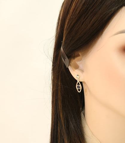 Secure Mounted Sapphire Hallmarked Silver Stud Earrings | From the House of gr8onyou