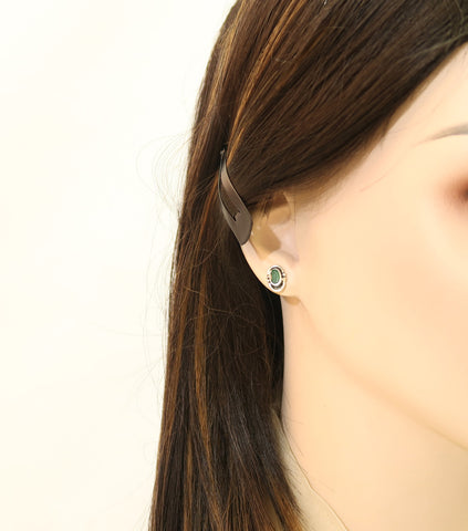 Real 925 Silver Authentic Emerald Earrings | Signature Product by gr8onyou
