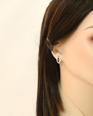 925 Silver Rare London Blue Topaz Earrings | New Fashion Everyday Luxury Jewellery