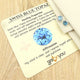 Hallmarked Silver Premium SWISS BLUE TOPAZ Stud Earrings | Complimentary Gift Packaging