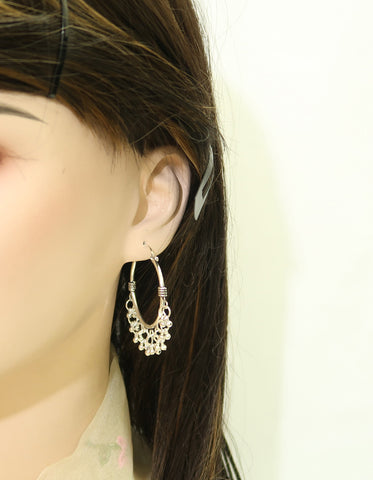 Ready-to-Gift | 925 Sold Silver Bali Hoop Earrings Jewellery | Thoughtful Present
