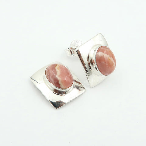 Festival Gift Pack | Ethically Sourced Rhodochrosite Hallmarked Silver Earrings