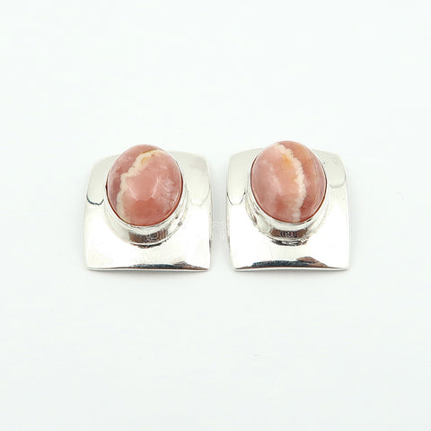 Festival Gift Pack | Ethically Sourced Rhodochrosite Hallmarked Silver Earrings