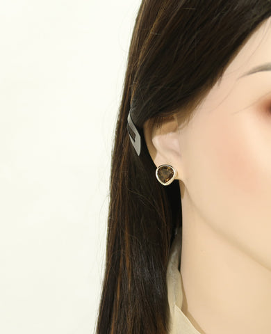 Jewellery for Gifting Purpose | Premium Quality Smoky Quartz Authentic 925 Silver Earrings