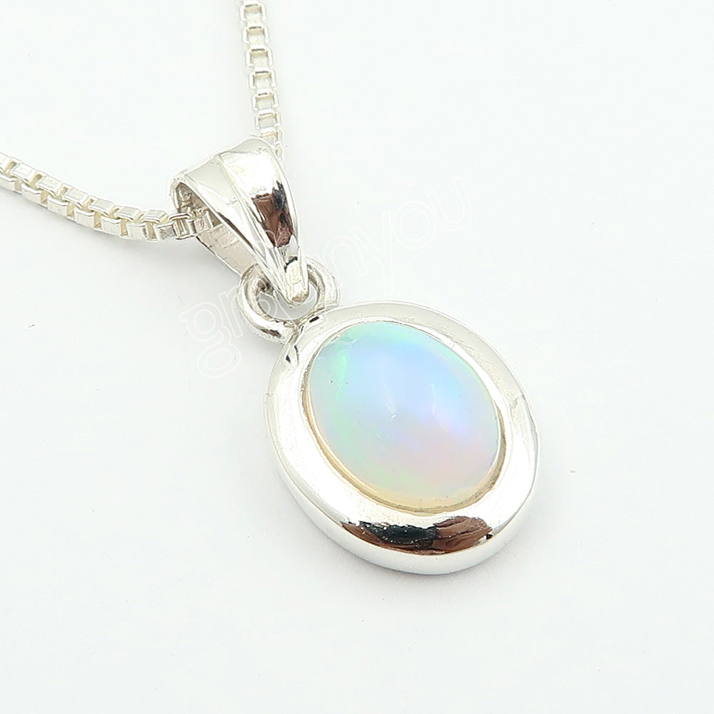 Wrapped for Gifting | Natural Ethiopian Opal 925 Silver Jewellery Set | Sustainable Materials