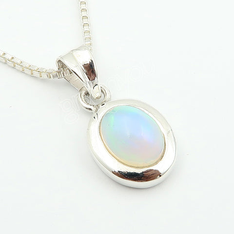 Wrapped for Gifting | Natural Ethiopian Opal 925 Silver Jewellery Set | Sustainable Materials