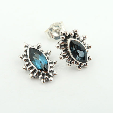 Fine Silver Authentic London Blue Topaz Jewellery Set | Complete the Look