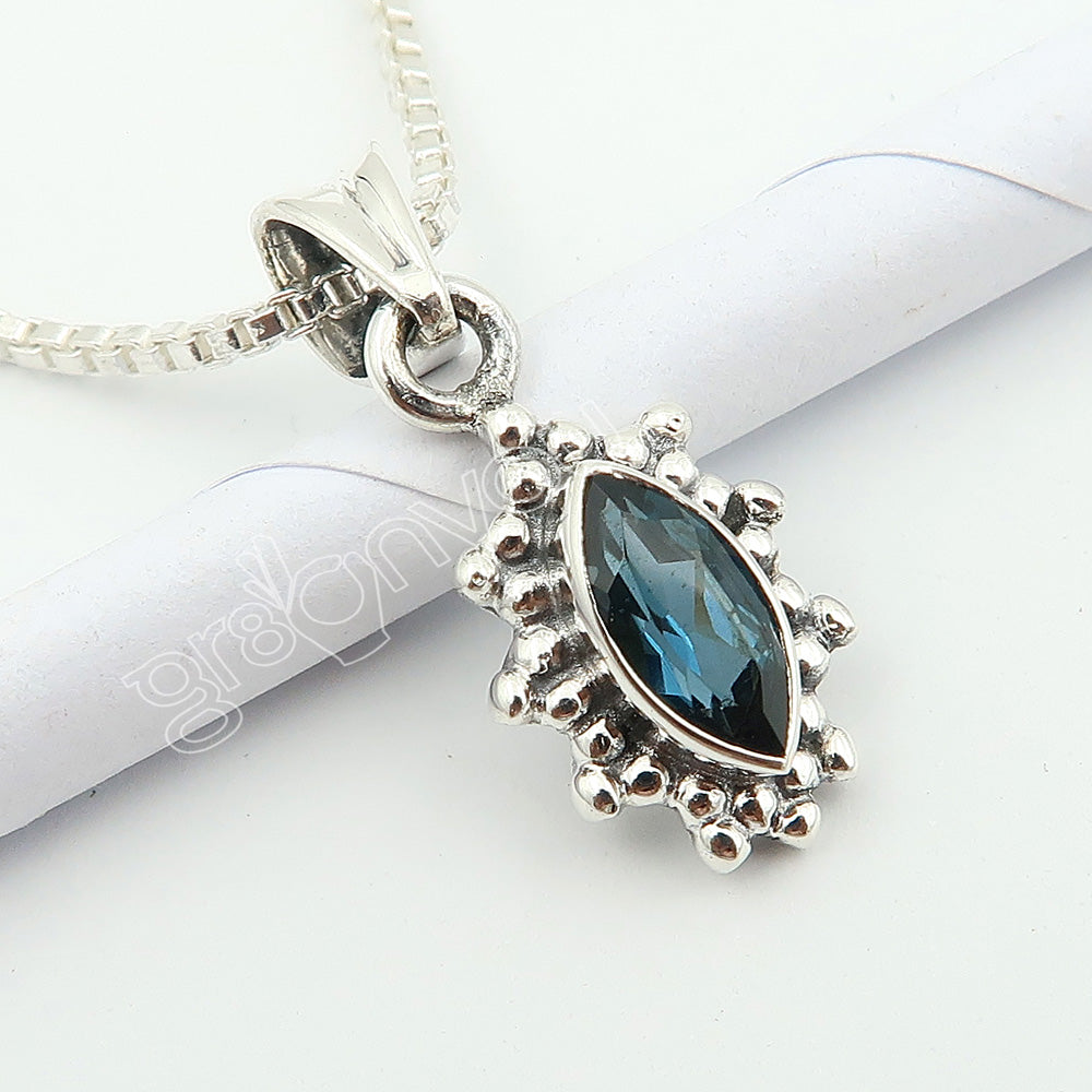 Fine Silver Authentic London Blue Topaz Jewellery Set | Complete the Look