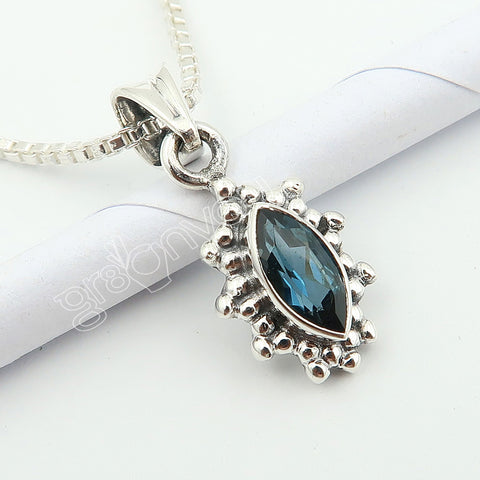 Fine Silver Authentic London Blue Topaz Jewellery Set | Complete the Look