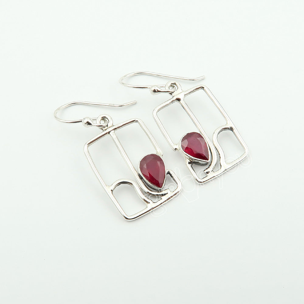 Authentic 925 Silver Ethically Sourced Ruby Jewellery Set | Holiday Gifting Premium Launch