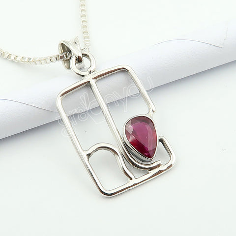 Authentic 925 Silver Ethically Sourced Ruby Jewellery Set | Holiday Gifting Premium Launch