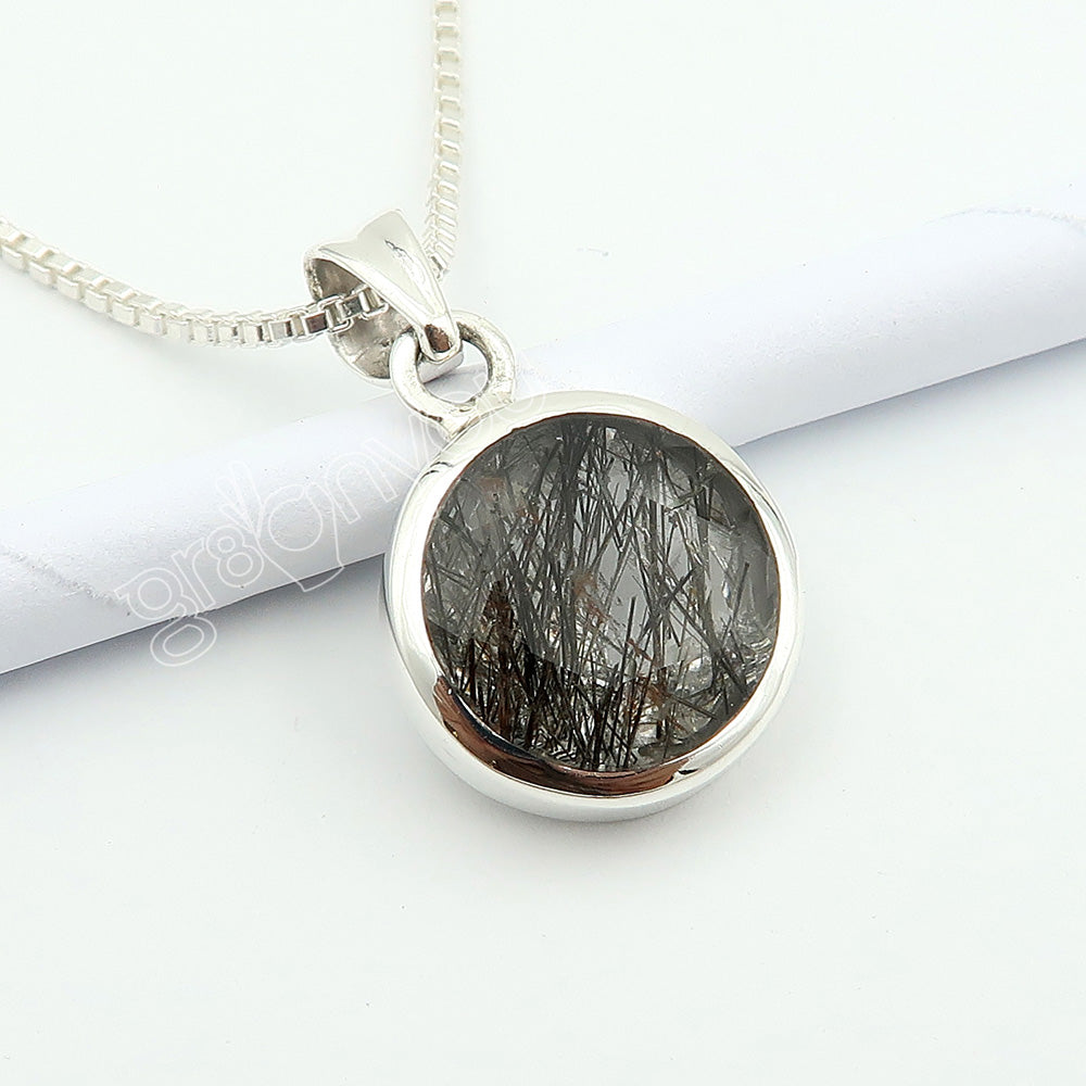 Real 925 Silver Earth-Mined Black Rutile Jewellery Set | Festival Ready Year-Round Glamour
