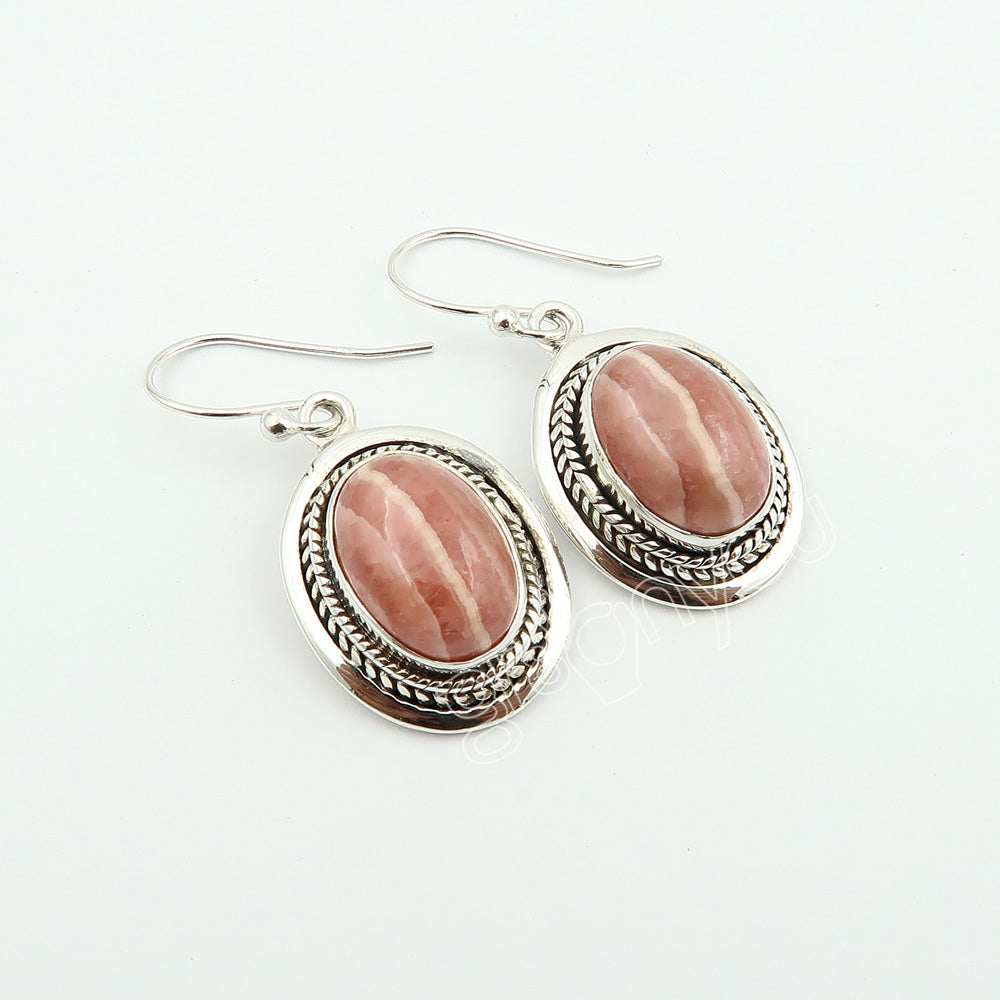 925 Sold Silver Premium Quality Rhodochrosite Jewellery Set | Must-Have Gift Idea
