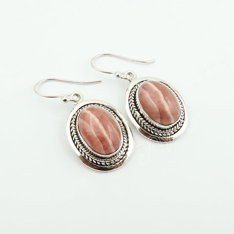 925 Sold Silver Premium Quality Rhodochrosite Jewellery Set | Must-Have Gift Idea