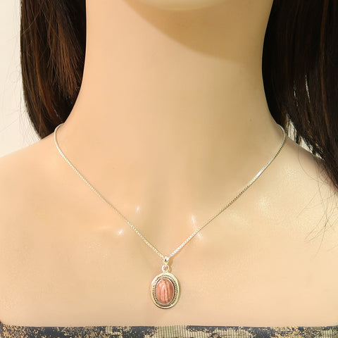 925 Sold Silver Premium Quality Rhodochrosite Jewellery Set | Must-Have Gift Idea