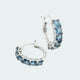 Rare LONDON BLUE TOPAZ 925 Silver Bold Statement Hoop Earrings | Tested by Experts