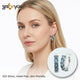 Rare LONDON BLUE TOPAZ 925 Silver Bold Statement Hoop Earrings | Tested by Experts