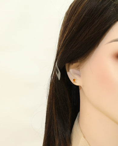 Grade Silver Rare Yellow Citrine Earrings | Traditional with Modern Touch