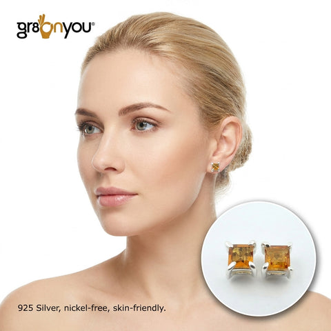 Grade Silver Rare Yellow CITRINE Earrings | Traditional with Modern Touch