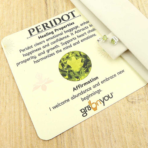 925 Silver Ethically Sourced Green Peridot Earrings | Signature Product By gr8onyou