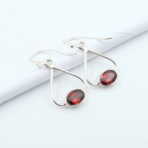 Free Silver Chain 925 Silver Rare Garnet Jewellery Set | Style for Every Occasion