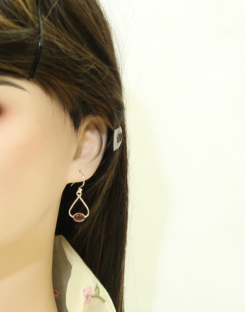 Free Silver Chain 925 Silver Rare Garnet Jewellery Set | Style for Every Occasion