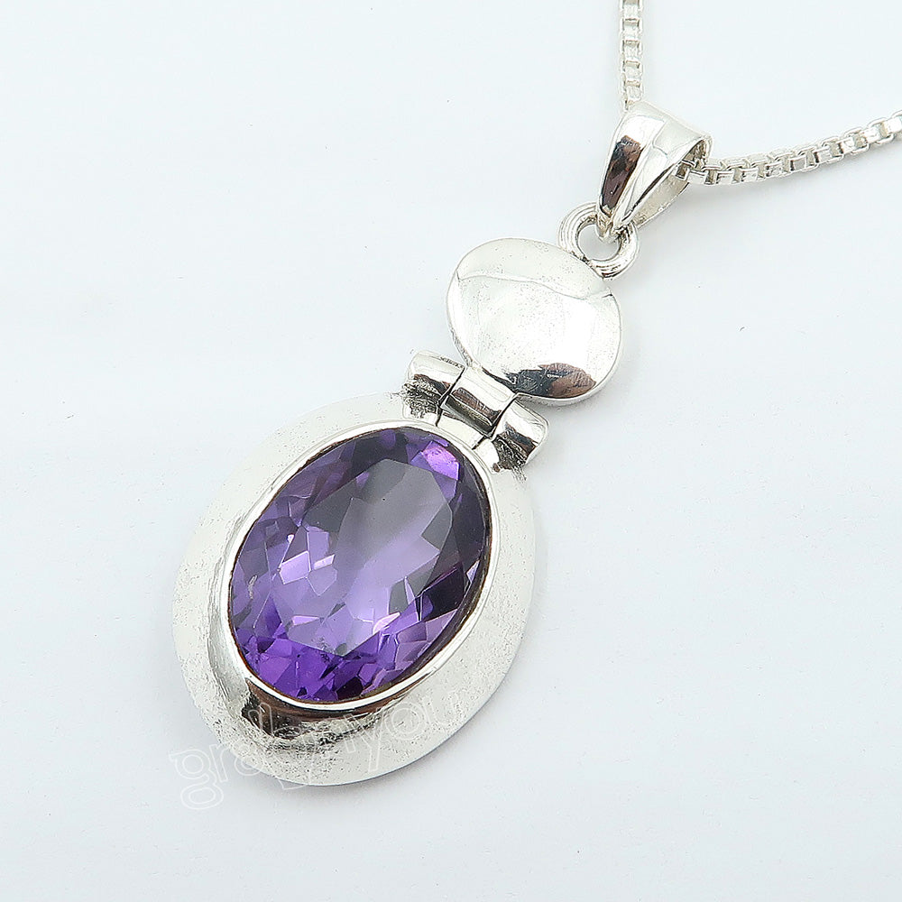 Sold Silver Genuine Amethyst Jewellery Set | Ideal for Gifting Moments